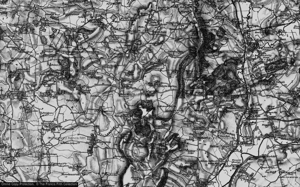 Old Map of Goom's Hill, 1898 in 1898