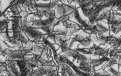 Old map of Goonlaze in 1895