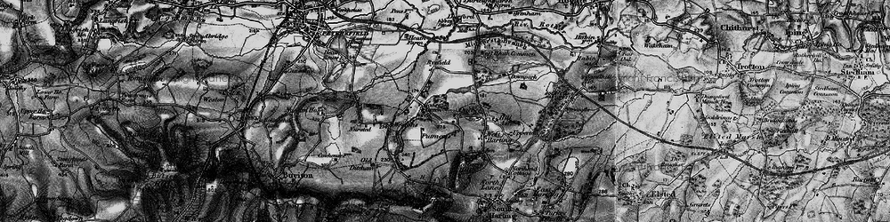 Old map of Goose Green in 1895