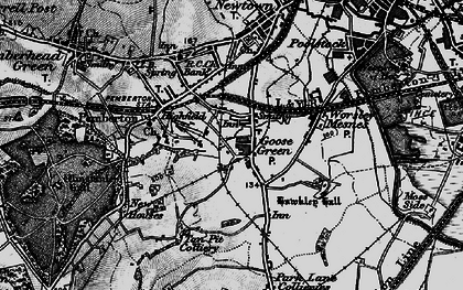 Old map of Goose Green in 1896