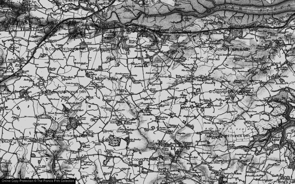 Old Map of Goose Green, 1896 in 1896