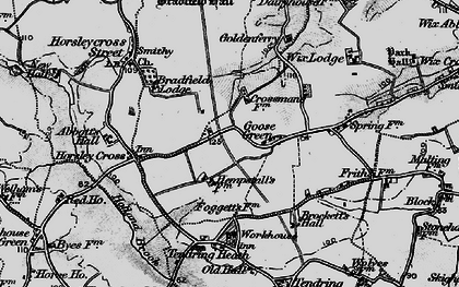 Old map of Goose Green in 1896