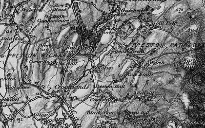 Old map of Whetstone in 1898