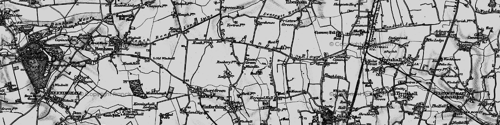 Old map of Goose Green in 1898