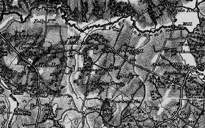 Old map of Goose Hill in 1895