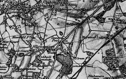 Old map of Goose Pool in 1898