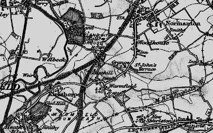 Old map of Goosehill in 1896