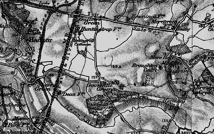 Old map of Goosehill Green in 1898