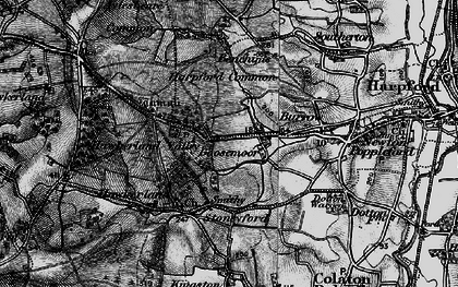 Old map of Aylesbeare Common in 1898