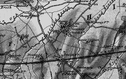 Old map of Goosey in 1895