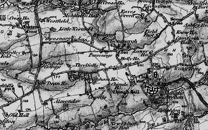 Old map of Goosnargh in 1896