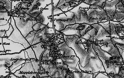 Old map of Gorcott Hill in 1898