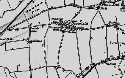 Old map of Gorefield in 1898