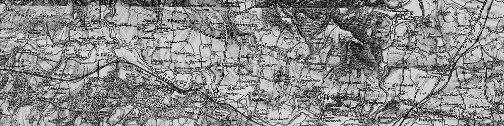 Old map of Gorehill in 1895