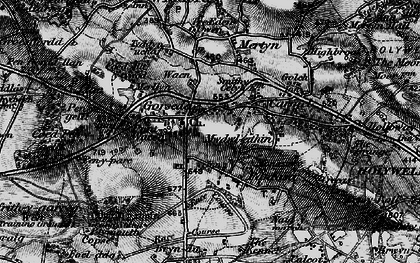Old map of Gorsedd in 1896