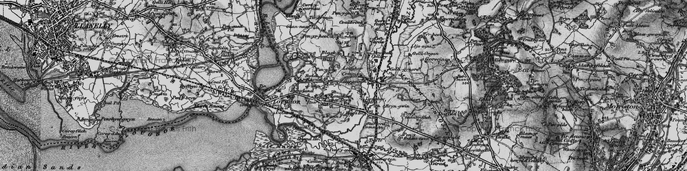 Old map of Gorseinon in 1897