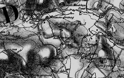 Old map of Blaenau-gwenog in 1898