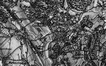 Old map of Gorsley Common in 1896