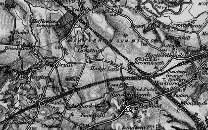 Old map of Gorstage in 1896