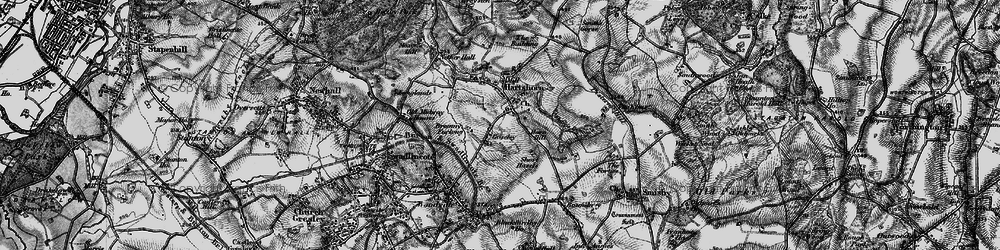 Old map of Goseley Dale in 1895