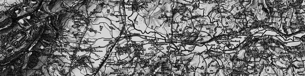 Old map of Brimfieldcross in 1899