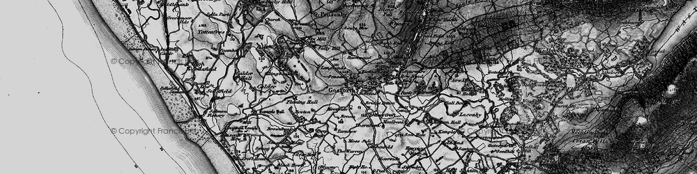 Old map of Gosforth in 1897