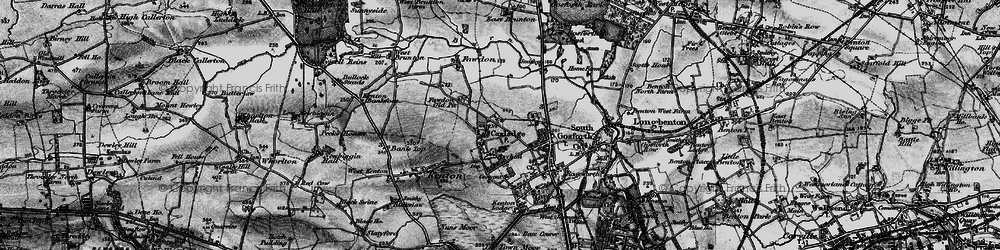 Old map of Gosforth in 1897
