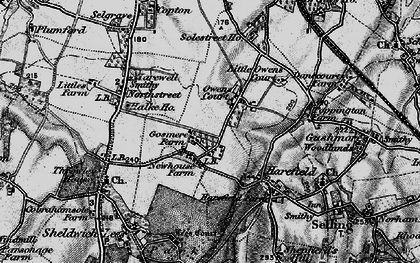 Old map of Gosmere in 1895