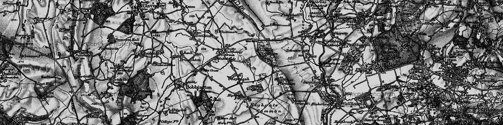 Old map of Gospel Ash in 1899