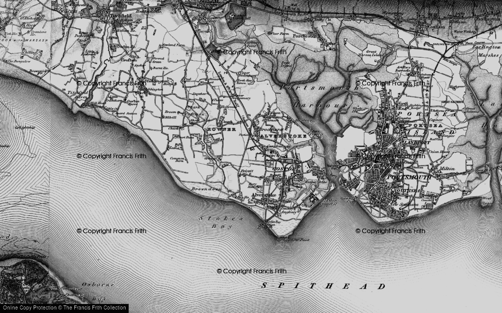 Old Map of Gosport, 1895 in 1895