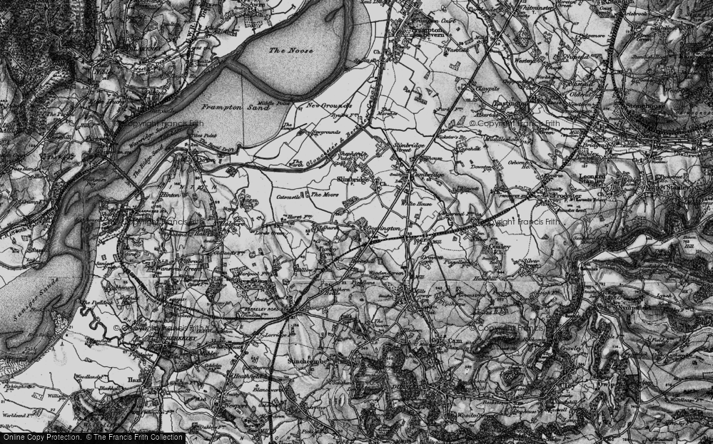 Old Map of Gossington, 1897 in 1897