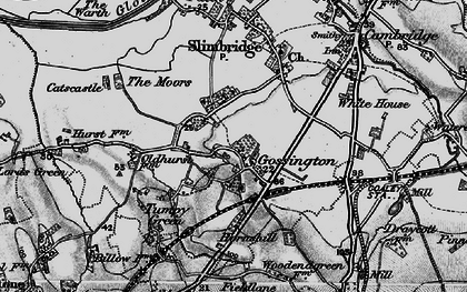 Old map of Gossington in 1897