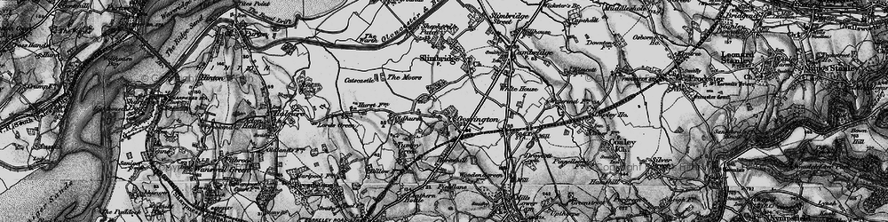 Old map of Gossington in 1897