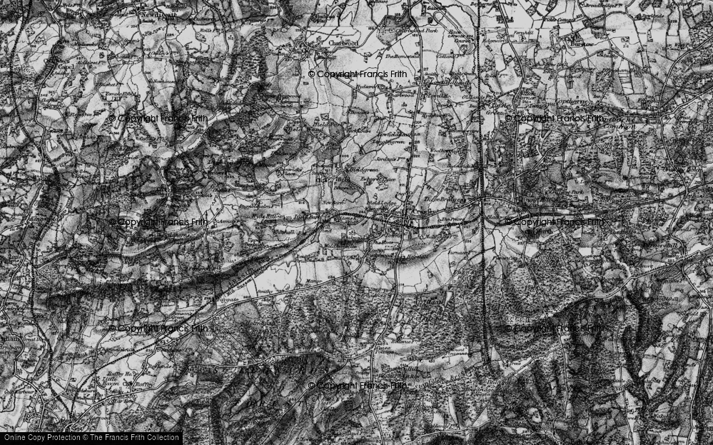 Old Map of Gossops Green, 1896 in 1896