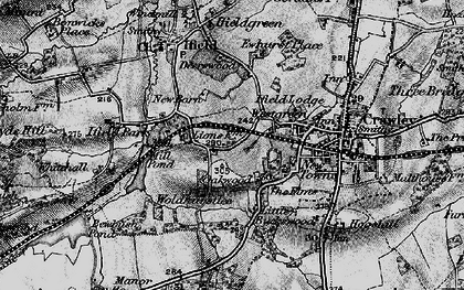 Old map of Gossops Green in 1896