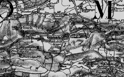 Old map of Gothelney Green in 1898