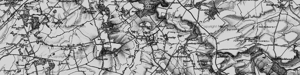 Old map of Goulceby in 1899