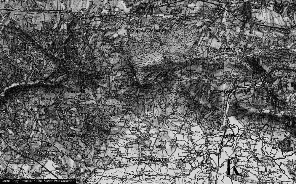 Old Map of Gover Hill, 1895 in 1895