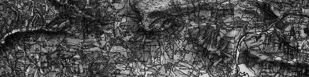 Old map of Hurst Wood in 1895