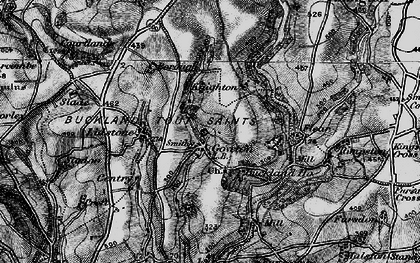 Old map of Buckland-Tout-Saints in 1897