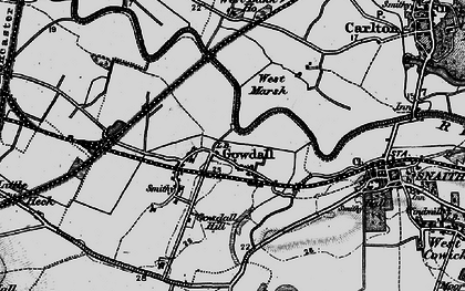 Old map of Gowdall in 1895