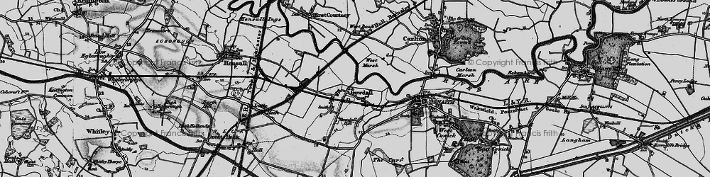 Old map of Gowdall in 1895