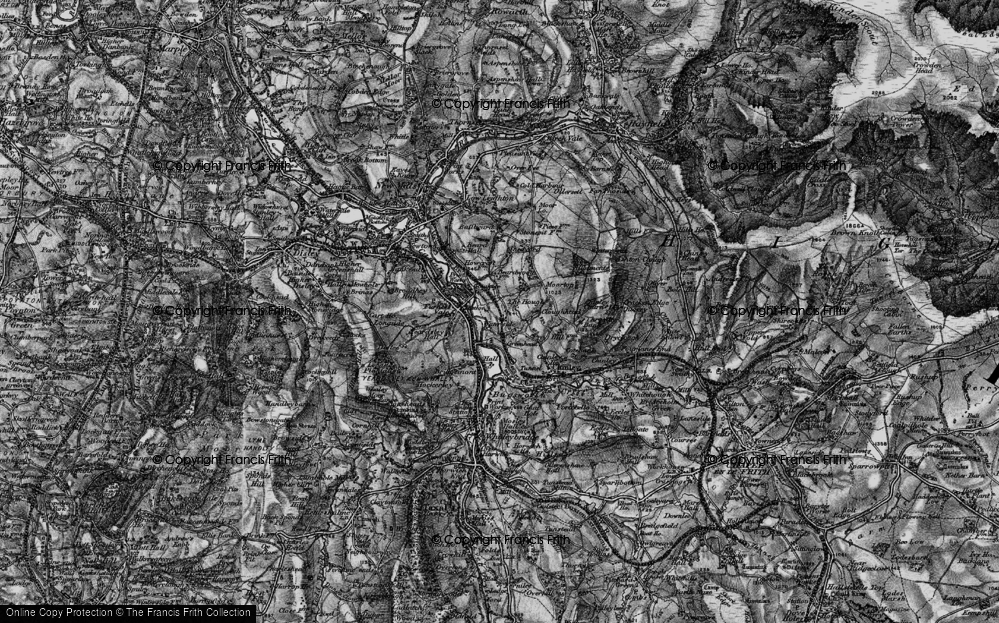 Old Map of Gowhole, 1896 in 1896