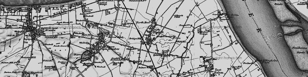 Old map of Goxhill in 1895