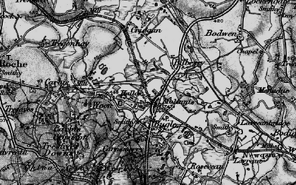 Old map of Gracca in 1895