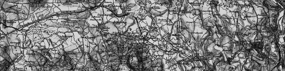 Old map of Gracca in 1895