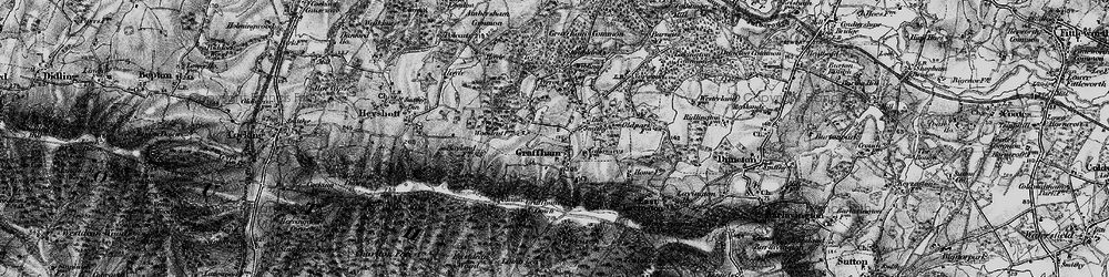 Old map of Graffham in 1895