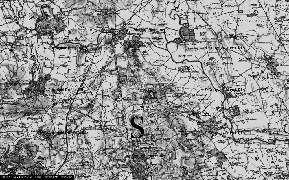 Old Map of Historic Map covering Brickfield Ho in 1898