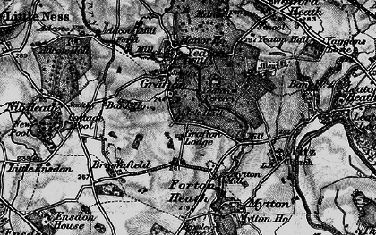 Old map of Grafton in 1899