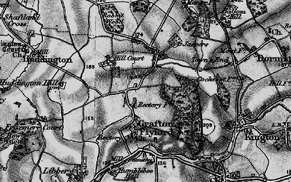 Old map of Grafton Flyford in 1898